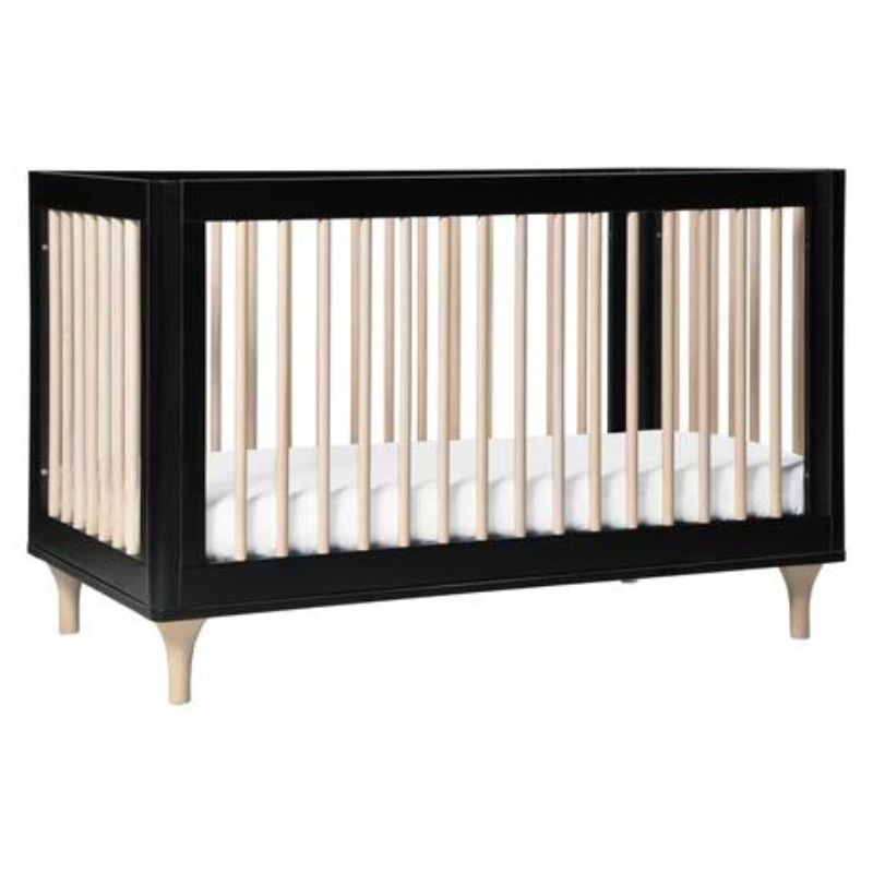 Black sleigh crib best sale