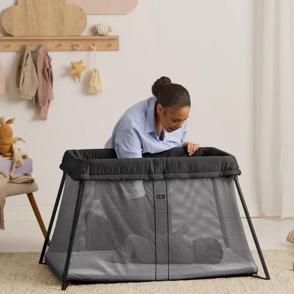 Travel Crib Light Bundle With Fitted Sheet by BabyBjorn at $349.99! Shop now at Nestled by Snuggle Bugz for Gear.