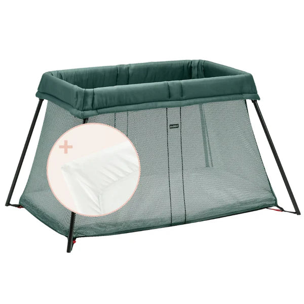 Travel Crib Light Bundle With Fitted Sheet by BabyBjorn at $349.99! Shop now at Nestled by Snuggle Bugz for Gear.