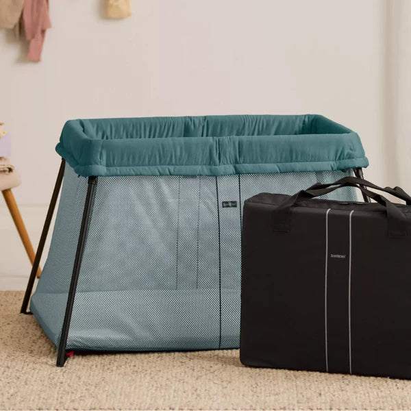 Travel Crib Light Bundle With Fitted Sheet by BabyBjorn at $349.99! Shop now at Nestled by Snuggle Bugz for Gear.