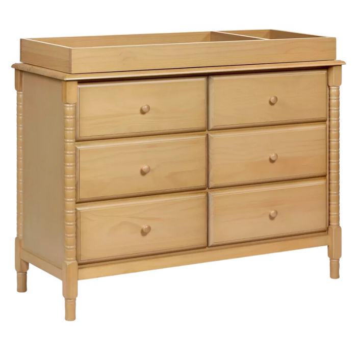 Jenny Lind Spindle 6-Drawer Dresser by DaVinci at $499! Shop now at Nestled by Snuggle Bugz for Dressers.