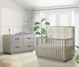 Como 5-in-1 Convertible Crib with Upholstered Panel by Natart Juvenile at $1499! Shop now at Nestled by Snuggle Bugz for Cribs.