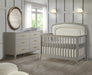 Palo 5-in-1 Upholstered Convertible Crib by Natart Juvenile at $1499! Shop now at Nestled by Snuggle Bugz for Cribs.