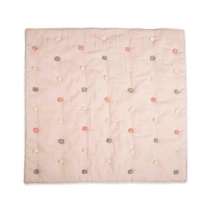 Pom Pom Quilted Baby Blanket by Crane at $119.99! Shop now at Nestled by Snuggle Bugz for Nursery & Décor.