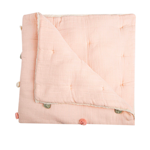 Pom Pom Quilted Baby Blanket by Crane at $119.99! Shop now at Nestled by Snuggle Bugz for Nursery & Décor.