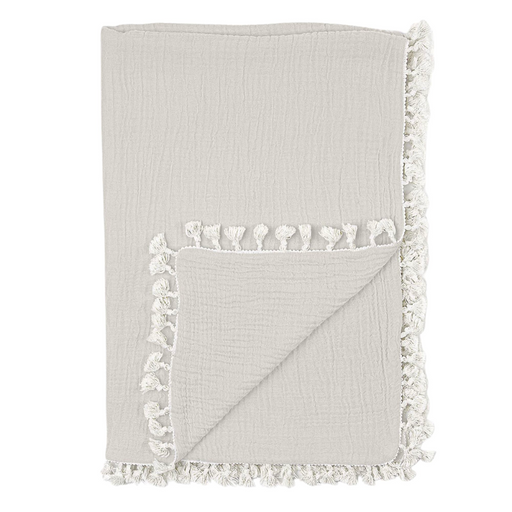 Tassel Muslin Blanket by Crane at $57.99! Shop now at Nestled by Snuggle Bugz for Nursery & Décor.