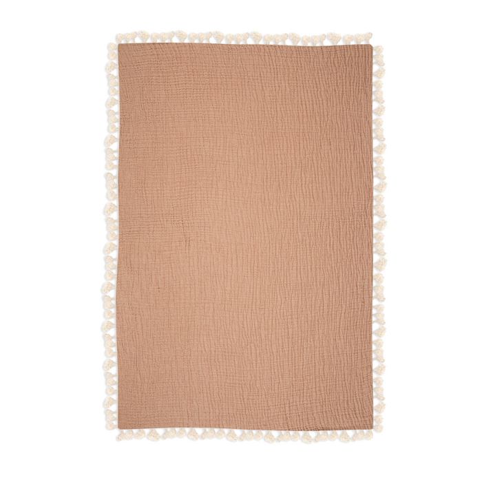 Tassel Muslin Blanket by Crane at $57.99! Shop now at Nestled by Snuggle Bugz for Nursery & Décor.