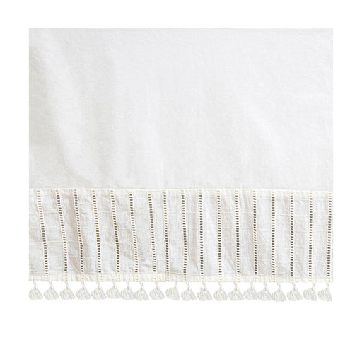 Off-White Boho Crib Skirt by Crane at $79.99! Shop now at Nestled by Snuggle Bugz for Nursery & Décor.