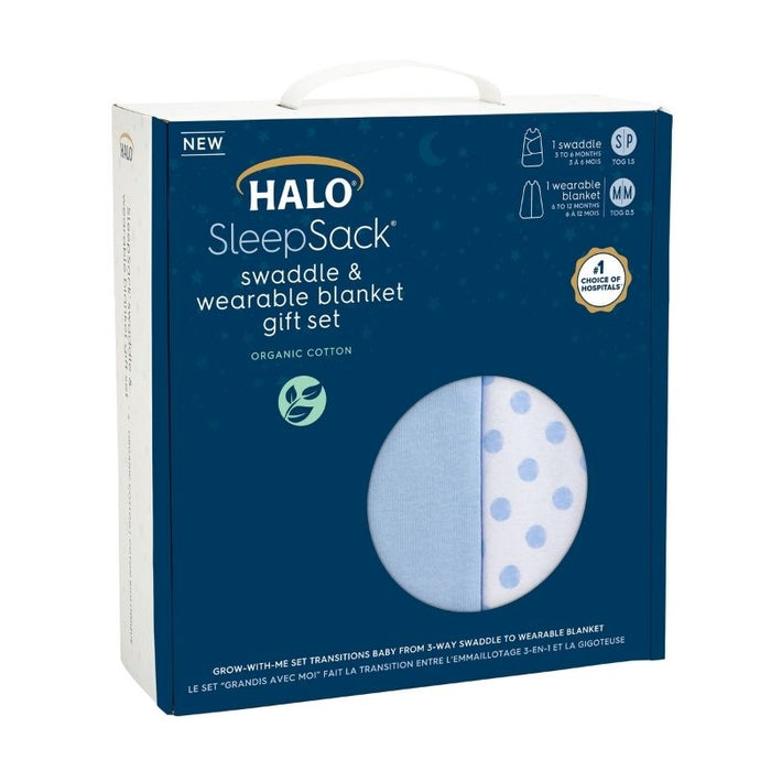 Swaddle & Sleepsack Gift Set by HALO at $64.99! Shop now at Nestled by Snuggle Bugz for Nursery & Decor.