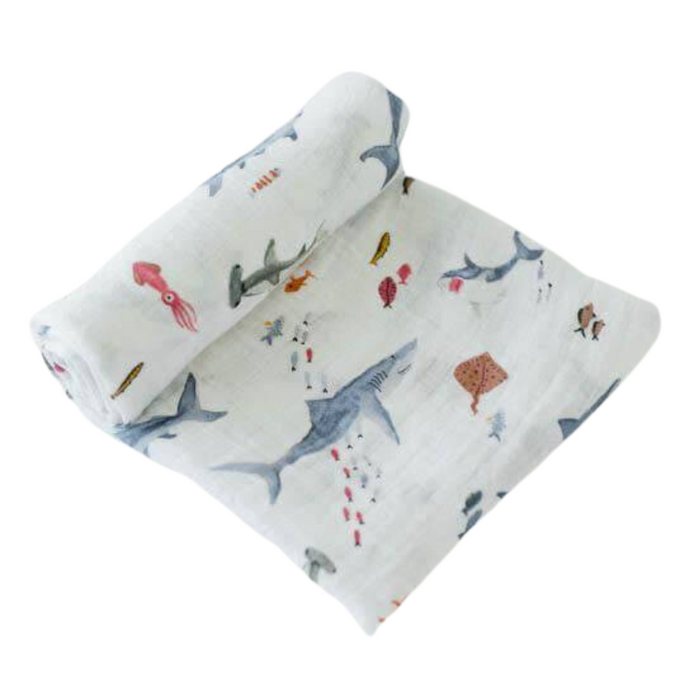 Shark muslin blanket sale