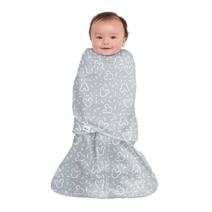 Cotton Swaddle Sleepsack 1.5 Tog Confetti Mickey Grey